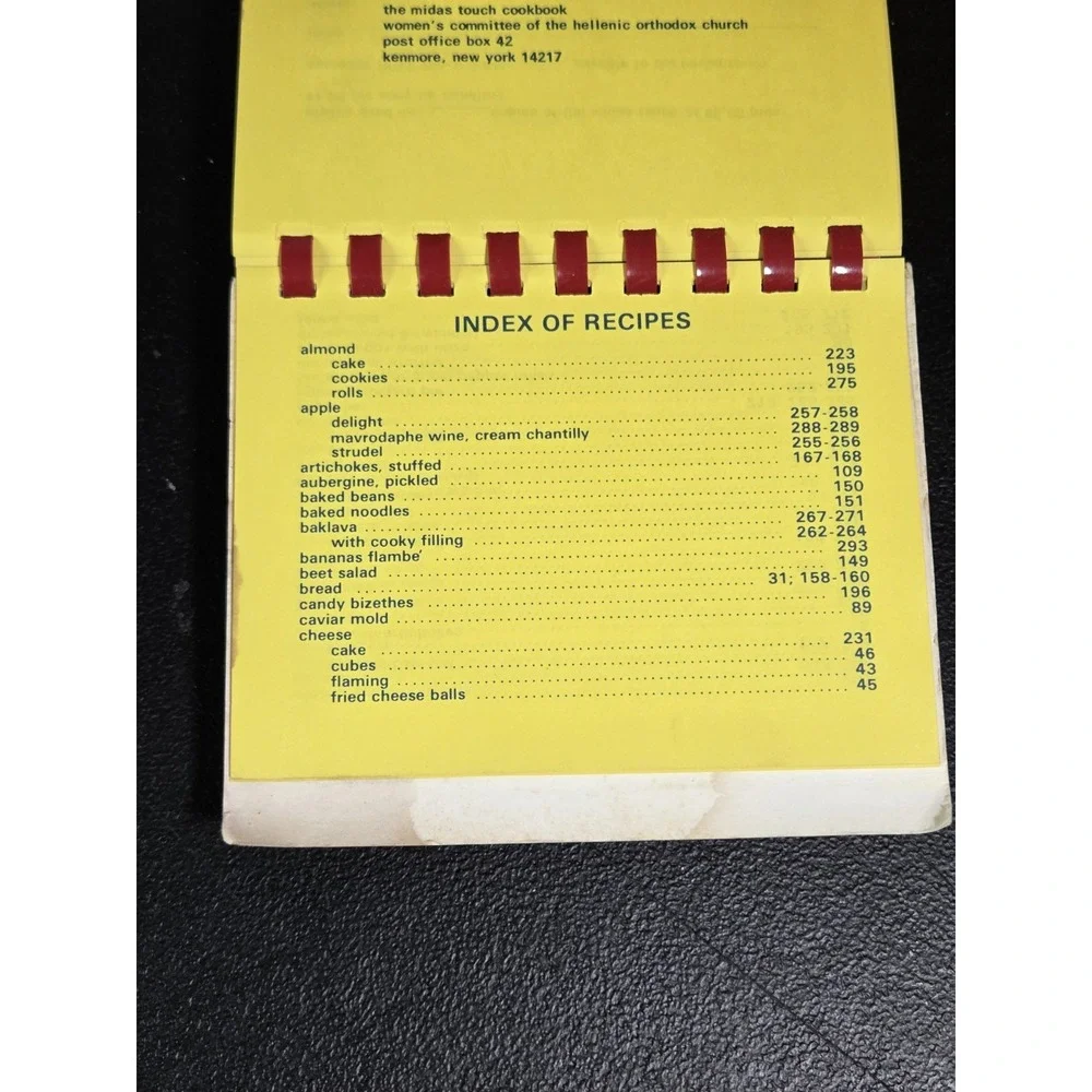 Hellenic Orthodox Greek Church Cookbook Buffalo, NY Local Contributors